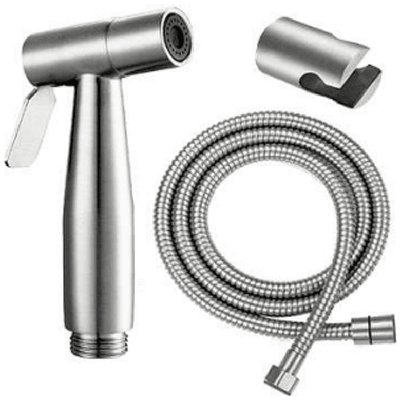 Waterhouse WH-BSPVCHROME-15 Chrome PVC Bidet w/ High Tension Hose - KHM Megatools Corp. Waterhouse WH-BSPVCHROME-15 Chrome PVC Bidet w/ High Tension Hose - KHM Megatools Corp.